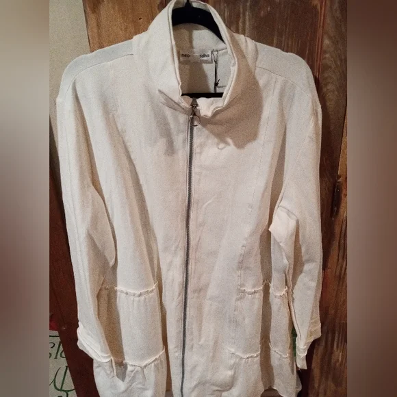 Neon Buddha Cream Utility Jacket - Picture 1 of 7